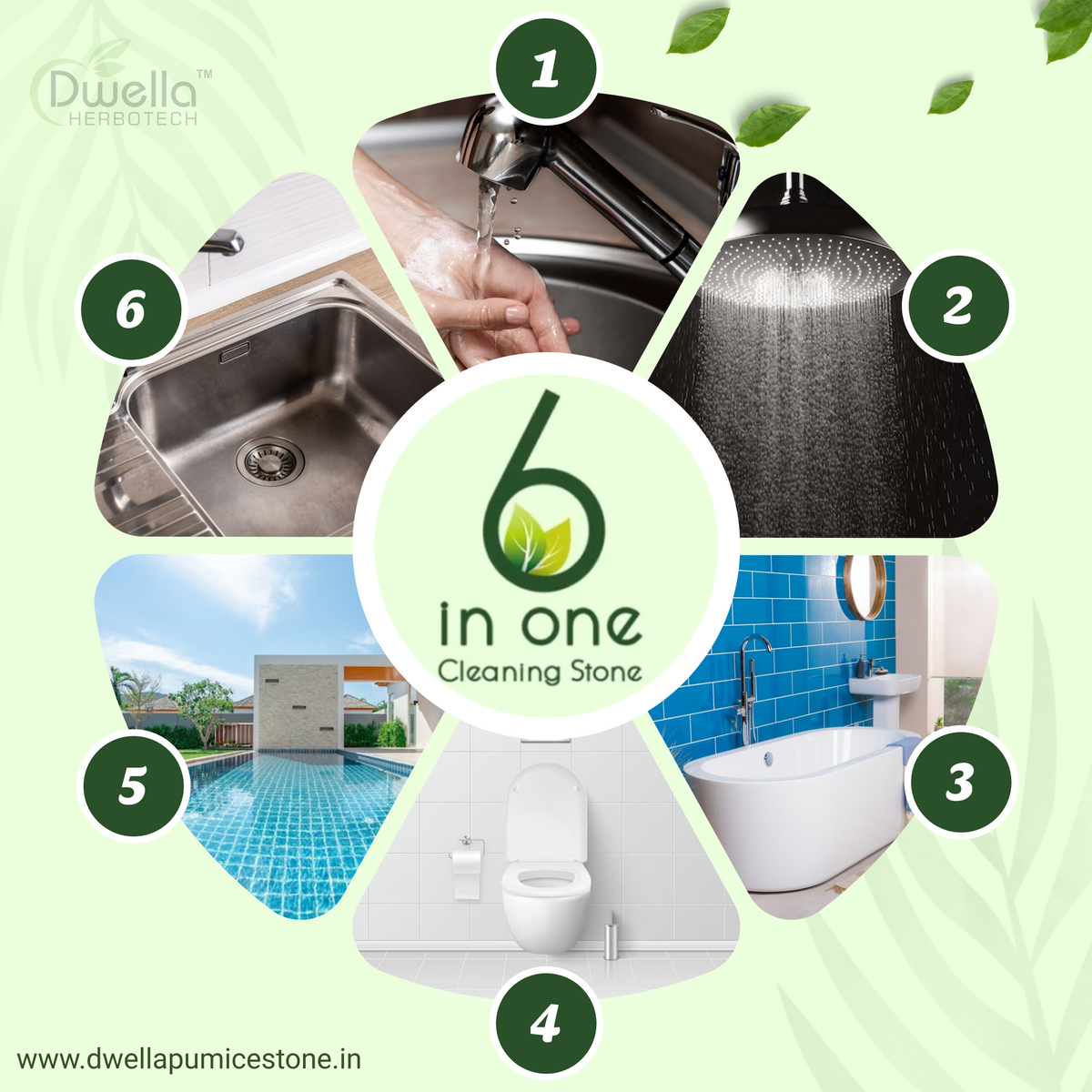 Buy 2 Pack of Pumice Stone for Toilet Bowl Cleaner